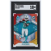 Jaylen Waddle Miami Dolphins 2021 Panini Phoenix Fire Burst #106 SGC Authenticated Rookie Card