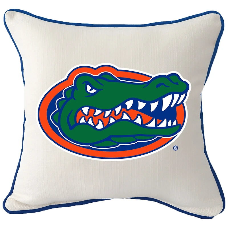 Little Birdie  Florida Gators  Primary Logo Piped Pillow