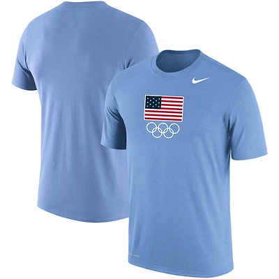 Men's Nike Light Blue Team USA Olympic Team Performance T-Shirt