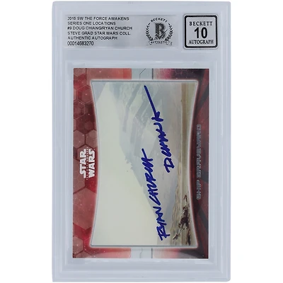 Doug Chiang & Ryan Church Star Wars Autographed 2015 Topps The Force Awakens #9 BGS Authenticated 10 Auto Card