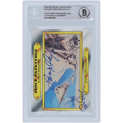Don Dow & Loring Doyle Star Wars Autographed 1980 Topps The Empire Strikes Back #120 BGS Authenticated Authentic Card