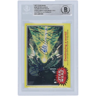 Peter Kuran and Caleb Aschkynazo Autographed 1977 Topps Star Wars Series 1 #160 BGS Authenticated Authenticated Card