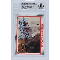 Peter Mayhew and Kenny Baker Star Wars Autographed 1980 Topps The Empire Strikes Back #112 BGS Authenticated Authenticated Card