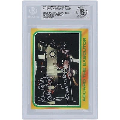 David Prowse & Kenneth Colley Star Wars Autographed 1980 Topps The Empire Strikes Back #317 BGS Authenticated Authenticated Card