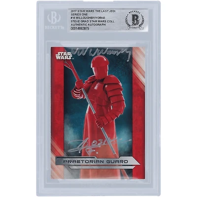 William Willoughby and Karanja York Star Wars Autographed 2017 Topps The Last Jedi #18 BGS Authenticated Authenticated Card