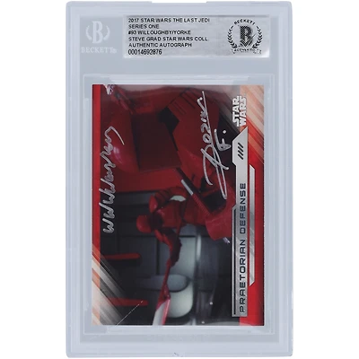 Karanja York & William Willoughby Star Wars Autographed 2017 Topps The Last Jedi #93 BGS Authenticated Authenticated Card