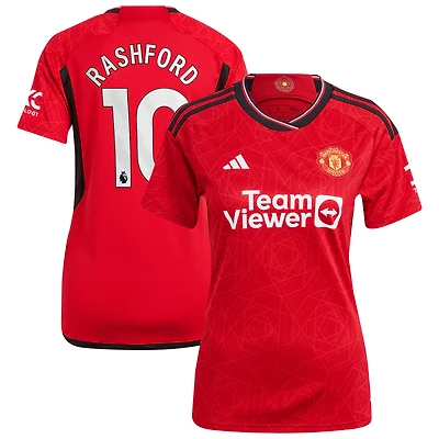 Women's adidas Marcus Rashford Red Manchester United 2023/24 Home Replica Player Jersey