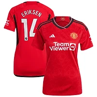 Women's adidas Christian Eriksen Red Manchester United 2023/24 Home Replica Player Jersey