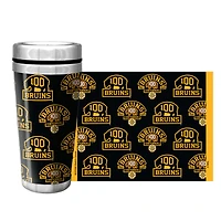 Boston Bruins Centennial Logos 16oz. Full Wrap Travel Mug