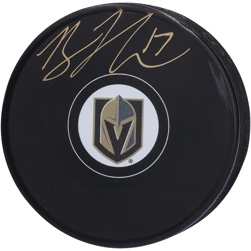 Ben Hutton Vegas Golden Knights Autographed Hockey Puck