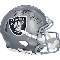 Josh Jacobs Las Vegas Raiders Autographed Riddell Authentic Helmet with Inscription
