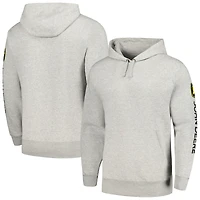 Unisex Heather Gray John Deere Sleeve Hit Pullover Hoodie