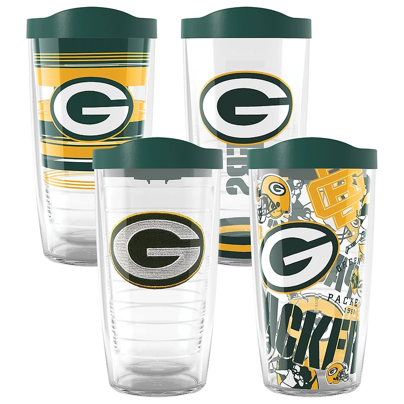 Tervis Green Bay Packers Four-Pack 16oz. Classic Tumbler Set