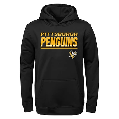 Youth Black Pittsburgh Penguins Headliner Pullover Hoodie