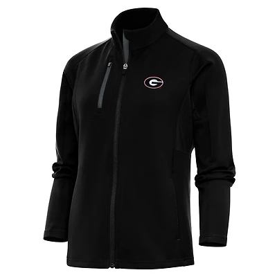 Women's Antigua Black Georgia Bulldogs Generation Full-Zip Jacket