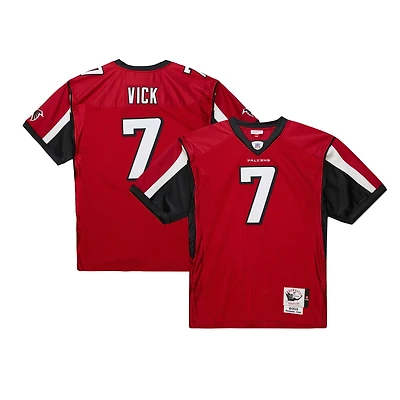 Men's Mitchell & Ness Michael Vick Red Atlanta Falcons 2003 Authentic Throwback Retired Player Jersey