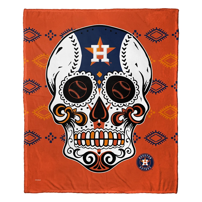 The Northwest Group Houston Astros 50" x 60" Candy Skull Silk Touch Throw Blanket