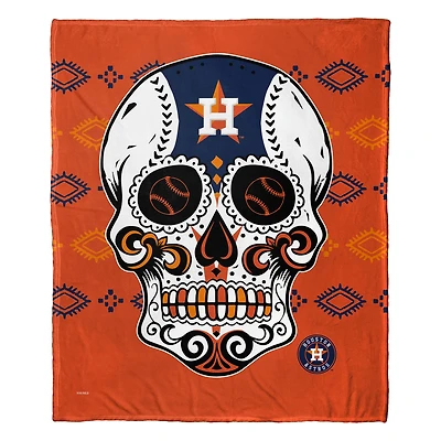 The Northwest Group Houston Astros 50" x 60" Candy Skull Silk Touch Throw Blanket