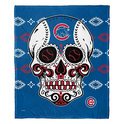 The Northwest Group Chicago Cubs 50" x 60" Candy Skull Silk Touch Throw Blanket