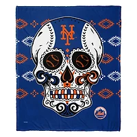 The Northwest Group New York Mets 50" x 60" Candy Skull Silk Touch Throw Blanket
