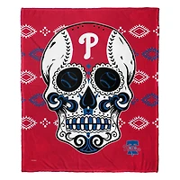 The Northwest Group Philadelphia Phillies 50" x 60" Candy Skull Silk Touch Throw Blanket
