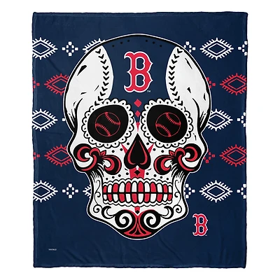 The Northwest Group Boston Red Sox 50" x 60" Candy Skull Silk Touch Throw Blanket