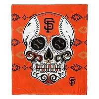 The Northwest Group San Francisco Giants 50" x 60" Candy Skull Silk Touch Throw Blanket