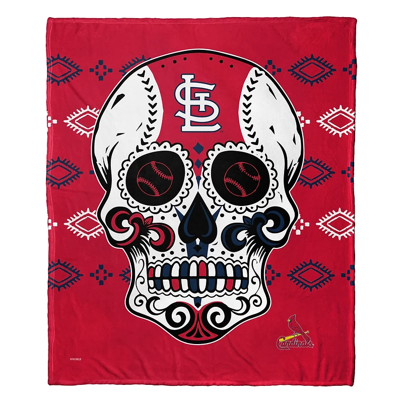 The Northwest Group St. Louis Cardinals 50" x 60" Candy Skull Silk Touch Throw Blanket