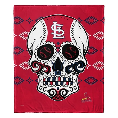 The Northwest Group St. Louis Cardinals 50" x 60" Candy Skull Silk Touch Throw Blanket