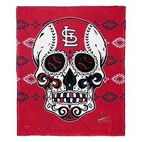 The Northwest Group St. Louis Cardinals 50" x 60" Candy Skull Silk Touch Throw Blanket