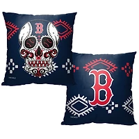 The Northwest Group Boston Red Sox 16" x 16" Candy Skull Printed Throw Pillow