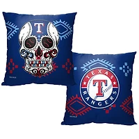 The Northwest Group Texas Rangers 16" x 16" Candy Skull Printed Throw Pillow
