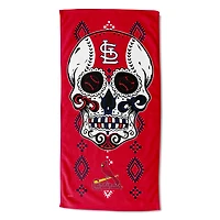 The Northwest Group St. Louis Cardinals 30" x 60" Candy Skull Printed Beach Towel