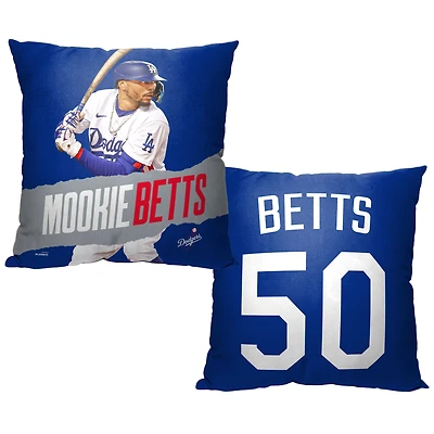 The Northwest Group Mookie Betts Los Angeles Dodgers 16" x 16" Player Printed Throw Pillow