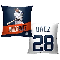 The Northwest Group Javier Baez Detroit Tigers 16" x 16" Player Printed Throw Pillow