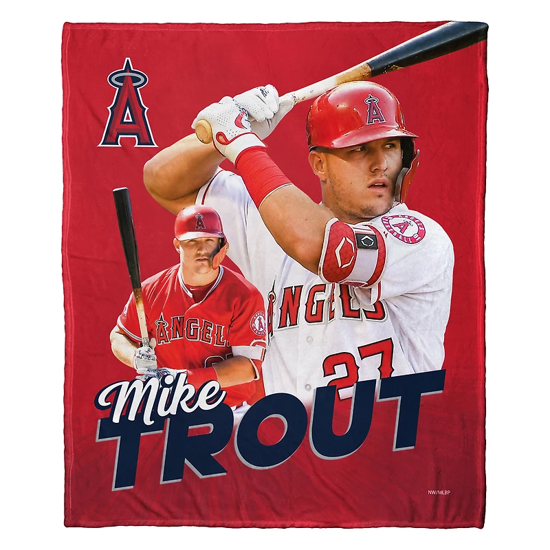 The Northwest Group Mike Trout Los Angeles Angels 50" x 60" Player Silk Touch Throw Blanket