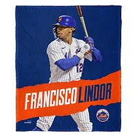 The Northwest Group Francisco Lindor New York Mets 50" x 60" Player Silk Touch Throw Blanket