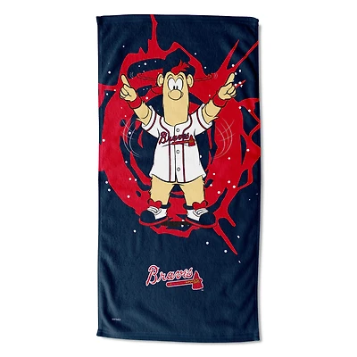 The Northwest Group Atlanta Braves 30" x 60" Mascot Printed Beach Towel