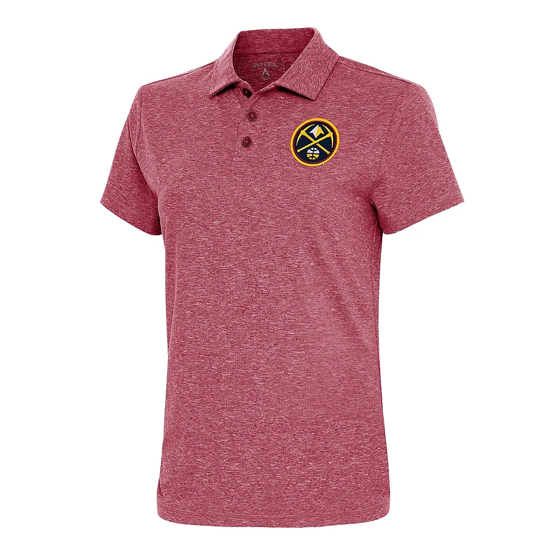 Women's Antigua  Cardinal Denver Nuggets Motivated Polo