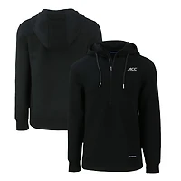 Men's Cutter & Buck  Black ACC Gear Roam Eco Recycled Half-Zip Pullover Hoodie