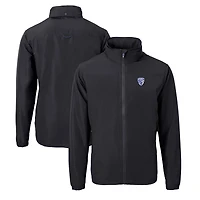 Men's Cutter & Buck  Black Pac-12 Gear Charter Eco Recycled Full-Zip Jacket