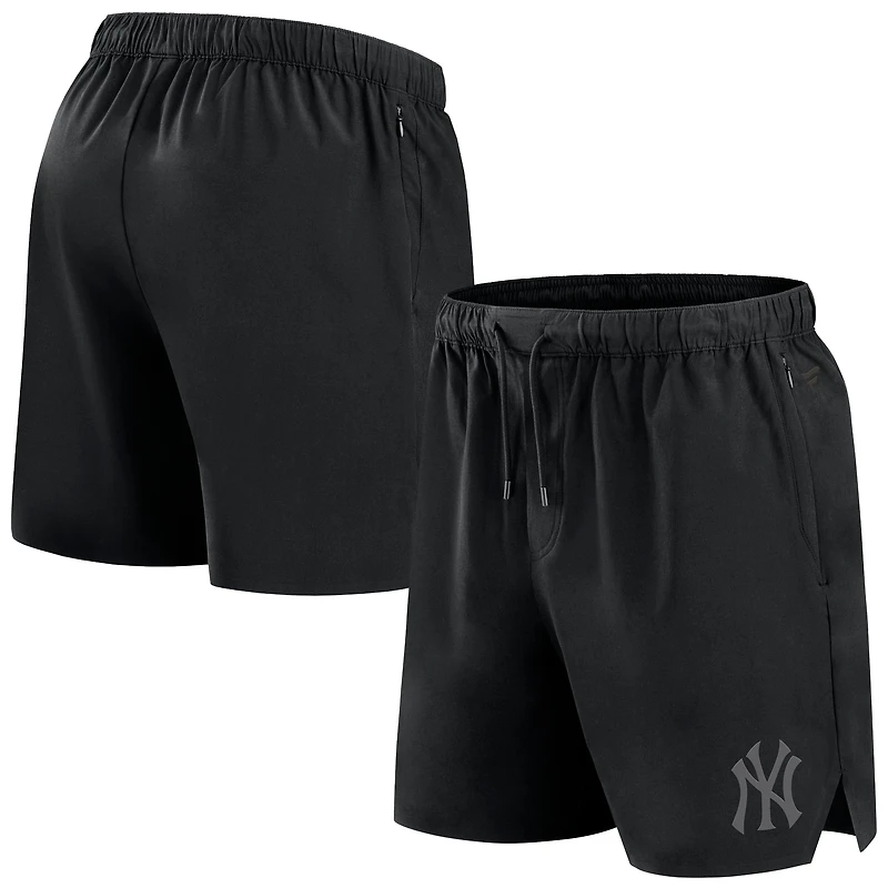 Men's Fanatics Black New York Yankees Front Office Micro Tonal Shorts