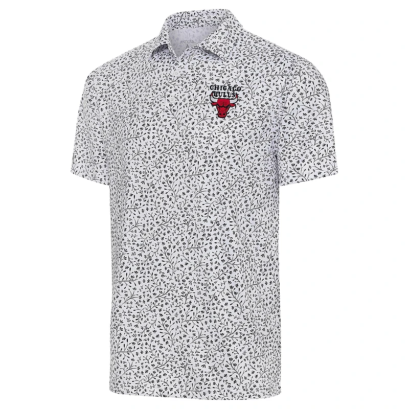 Men's Antigua  White Chicago Bulls Motion Polo