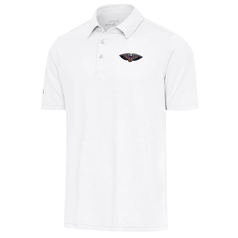 Men's Antigua  White New Orleans Pelicans Par Polo