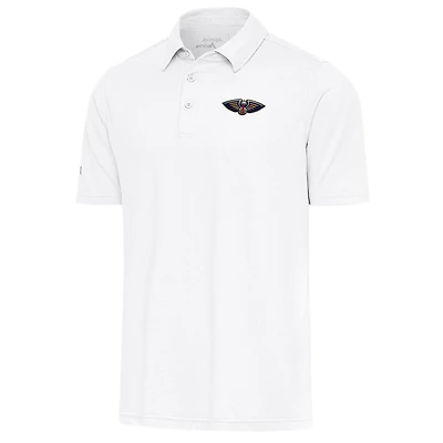 Men's Antigua  White New Orleans Pelicans Par Polo