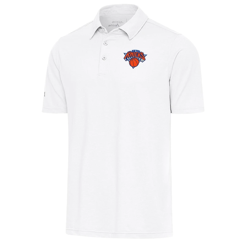 Men's Antigua  White New York Knicks Par Polo