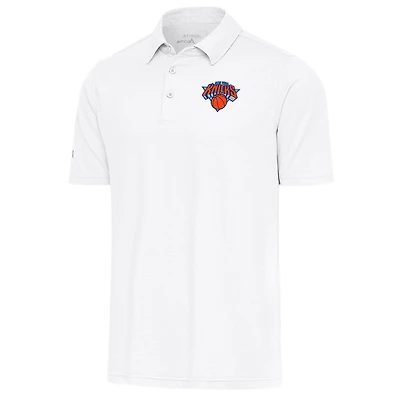 Men's Antigua  White New York Knicks Par Polo