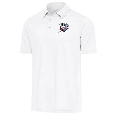 Men's Antigua  White Oklahoma City Thunder Par Polo