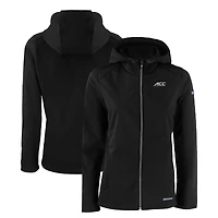 Women's Cutter & Buck  Black ACC Gear Rainier PrimaLoft Eco Insulated Printed Full-Zip Puffer Vest