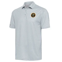 Men's Antigua  Gray Denver Nuggets Skills Polo